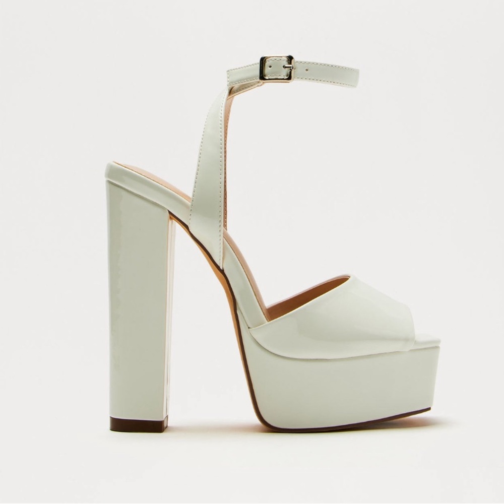 New white platform heels